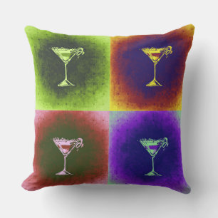 Cocktails Pop Art Cushion
