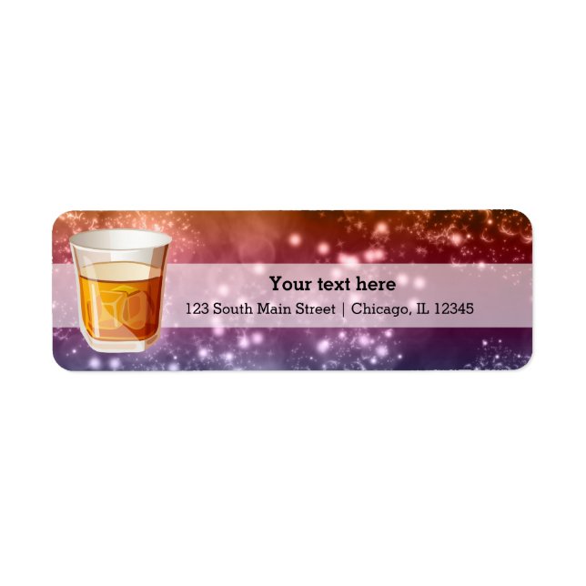 Cocktails Return Address Label (Front)