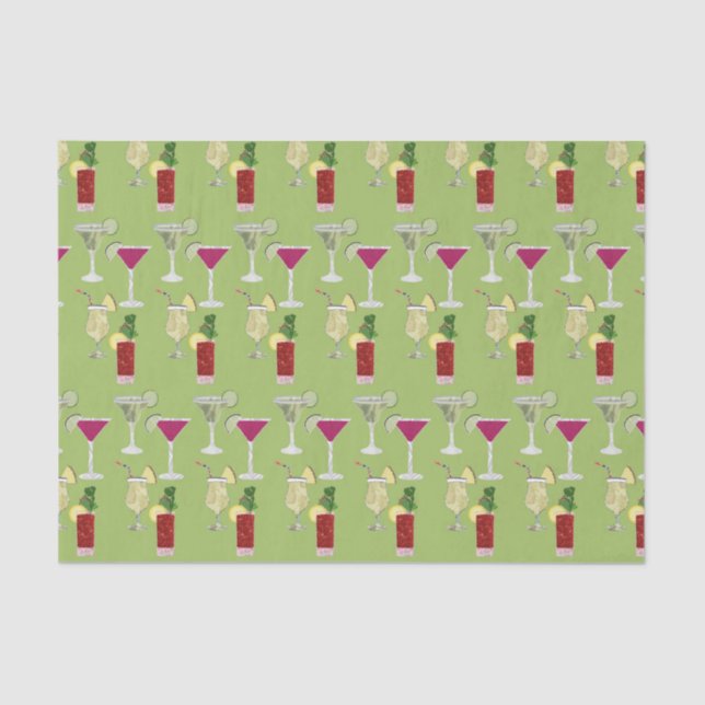 Cocktails  tissue paper (Front)