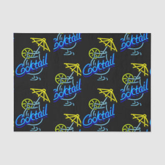 Cocktails Umbrella Drink Neon Sign Tissue Paper