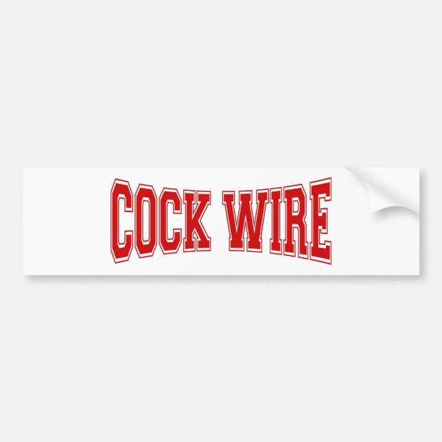 COCKWIRE BUMPER STICKER (Front)