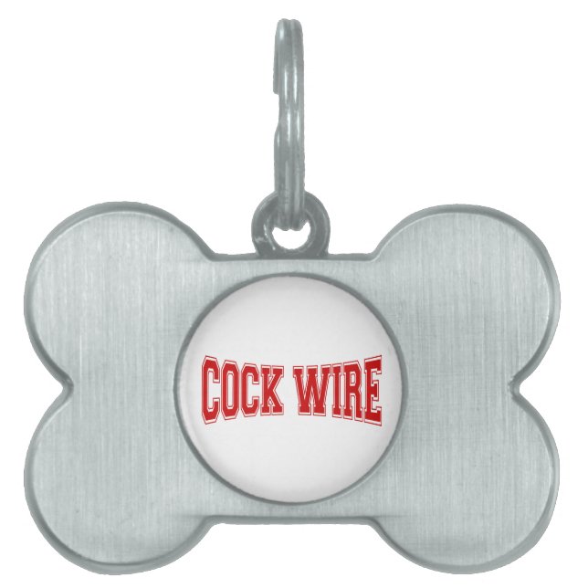 COCKWIRE PET NAME TAG (Front)