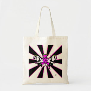 Cocky butterfly moth tote bag
