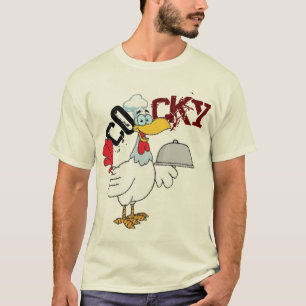 Cocky ,  Chicken Serving Chiken Dinner Tshirt