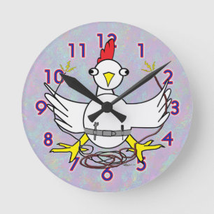 Cocky Contractor Clock