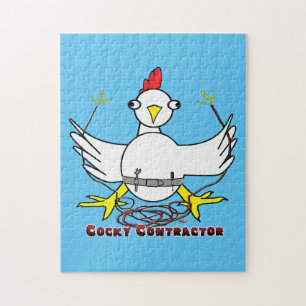 Cocky Contractor Jigsaw Puzzle