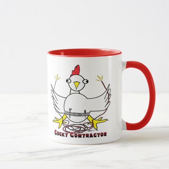 Cocky Contractor Mug (Right)