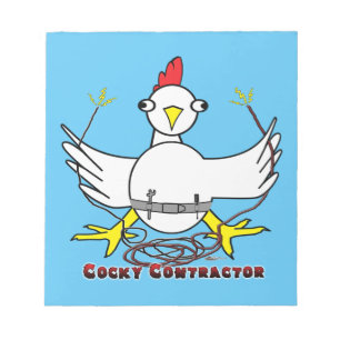 Cocky Contractor Notepad