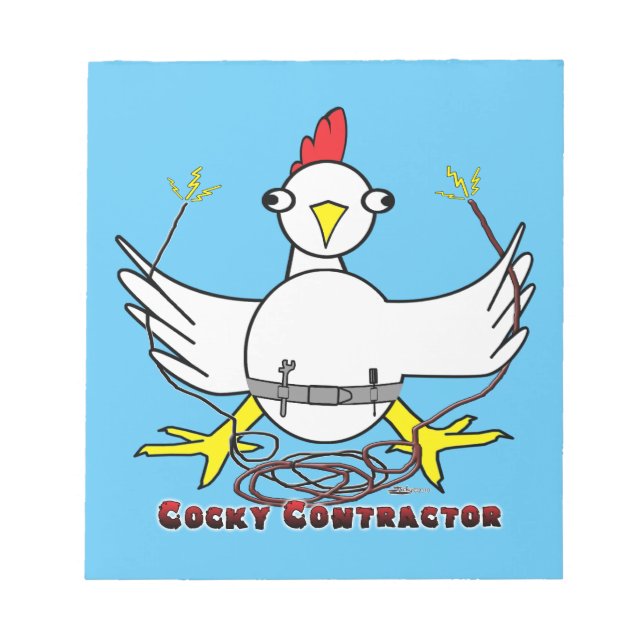Cocky Contractor Notepad (Front)