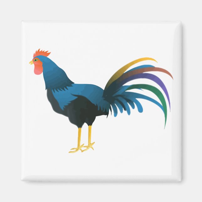 Cocky Rooster Magnet (Front)