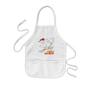 Cocky Skater Kids Apron