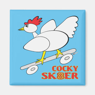 Cocky Skater Magnet