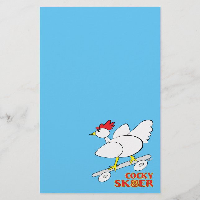 Cocky Skater Stationery (Front)