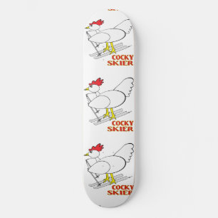 Cocky Skier Skateboard