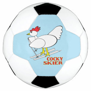 Cocky Skier Soccer Ball