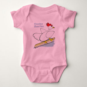Cocky Surfer Baby Bodysuit