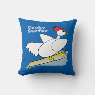 Cocky Surfer Cushion