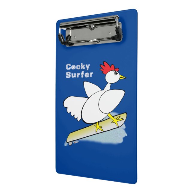 Cocky Surfer Mini Clipboard (Angled2)