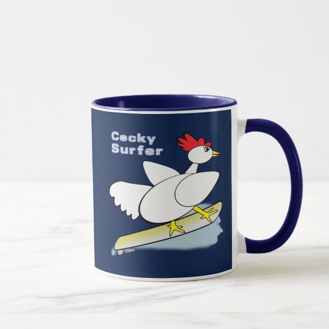 Cocky Surfer Mug (Right)