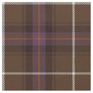 Coco brown, teal, purple,orange/white stripe plaid fabric