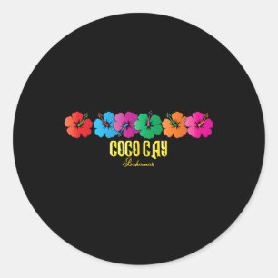 Coco Cay Bahamas Souvenirs Family Vacation Cruise  Classic Round Sticker