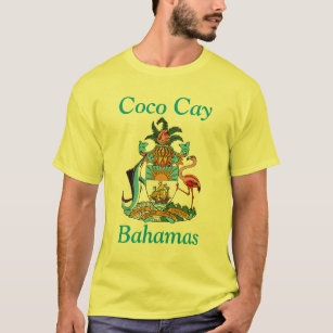 Coco Cay, Bahamas with Coat of Arms T-Shirt