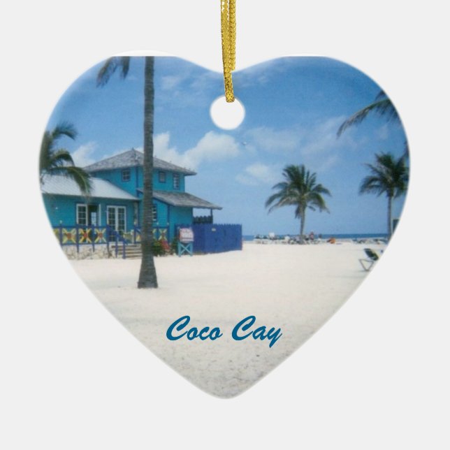 Coco Cay Ceramic Ornament (Front)