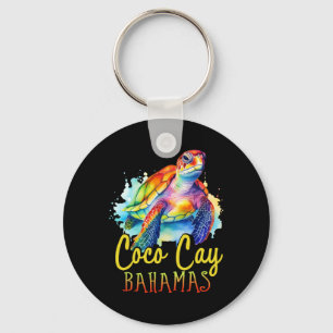 Coco Cay Hamas Colourful Sea Turtle Family Vacatio Key Ring