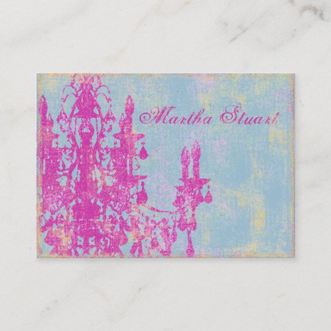 Coco Chandelier 2 - CHANGE COLOR Business Cards (Front)