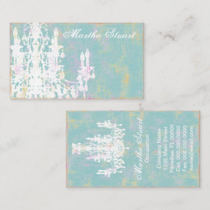 Coco Chandelier COLOR / PAPER / SHAPE OPTIONS - Business Card