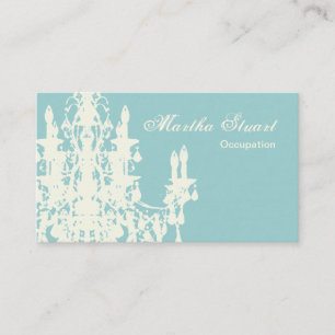 Coco Chandelier COLOR, SHAPE & PAPER OPTIONS - Business Card