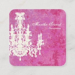 Coco Chandelier COLOR, SHAPE & PAPER OPTIONS - Square Business Card
