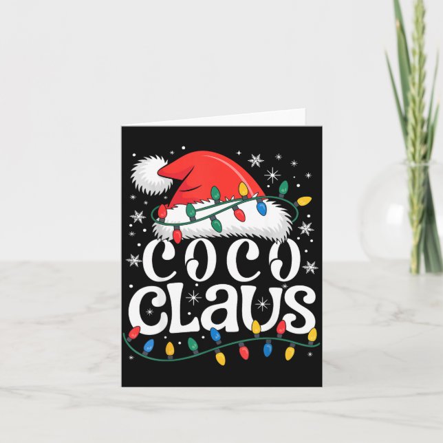 Coco Claus Funny Xmas Christmas Grandma Holiday St Card (Front)