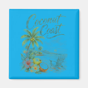 Coco Coast Tropical Beach Chair Watercolor Magnet