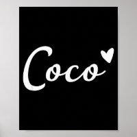 Coco Cute Heart Funny Grandma Mother's Day
