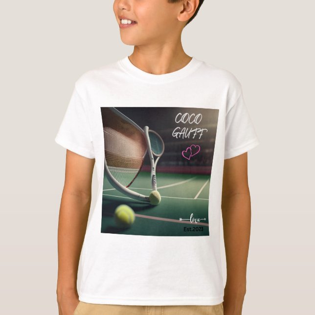Coco Gauff , tennispassion, tennisfanatic,tennisap T-Shirt (Front)