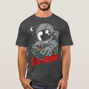 Coco Jambo Astronaut Cartoon Playing Dj T-Shirt