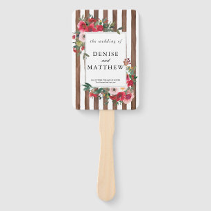 Coco Mocha Wedding Hand Fan