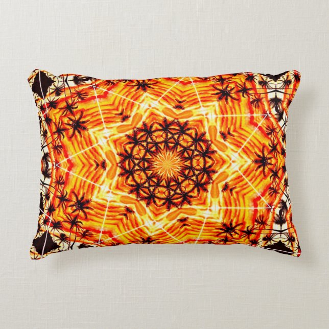 Coco Palm Star  Decorative Cushion (Front)