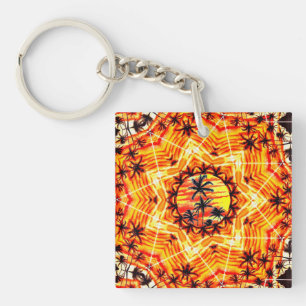 Coco Palm Star Key Ring