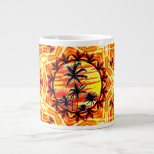 Coco Palm Star Large Coffee Mug