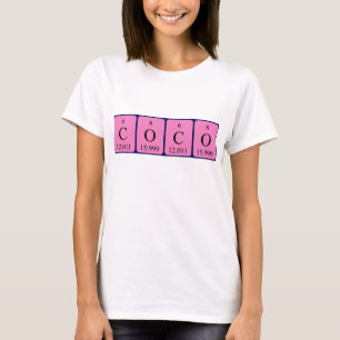 Coco periodic table name shirt