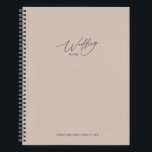 Coco Pink Wedding Plans Notebook<br><div class="desc">Coco pink wedding plans notebook. Modern calligraphy highlights the front ,  background colour covers both sides with a tiny heart on the back. Keep notes and special memories together in one beautiful place. Kimberly Brett</div>