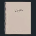 Coco Pink Wedding Plans Notebook<br><div class="desc">Coco pink wedding plans notebook. Modern calligraphy highlights the front ,  background colour covers both sides with a tiny heart on the back. Keep notes and special memories together in one beautiful place. Kimberly Brett</div>