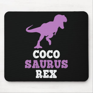Coco-saurus Rex Dino Dinosaur Cocosaurus Funny Mouse Pad