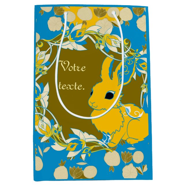 Coco the rabbit medium gift bag (Front)