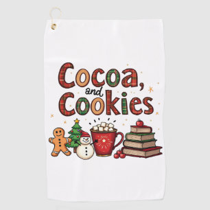 Cocoa and Cookies Christmas Lovers Golf Towel