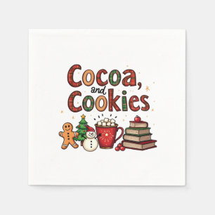 Cocoa and Cookies Christmas Lovers Napkin