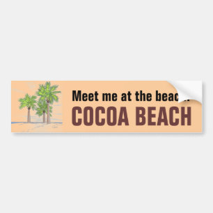 COCOA BEACH bumper sticker