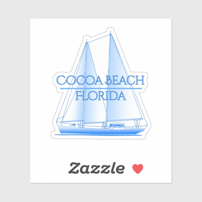 Cocoa Beach Coastal Nautical Sailing Sailor (Sheet)